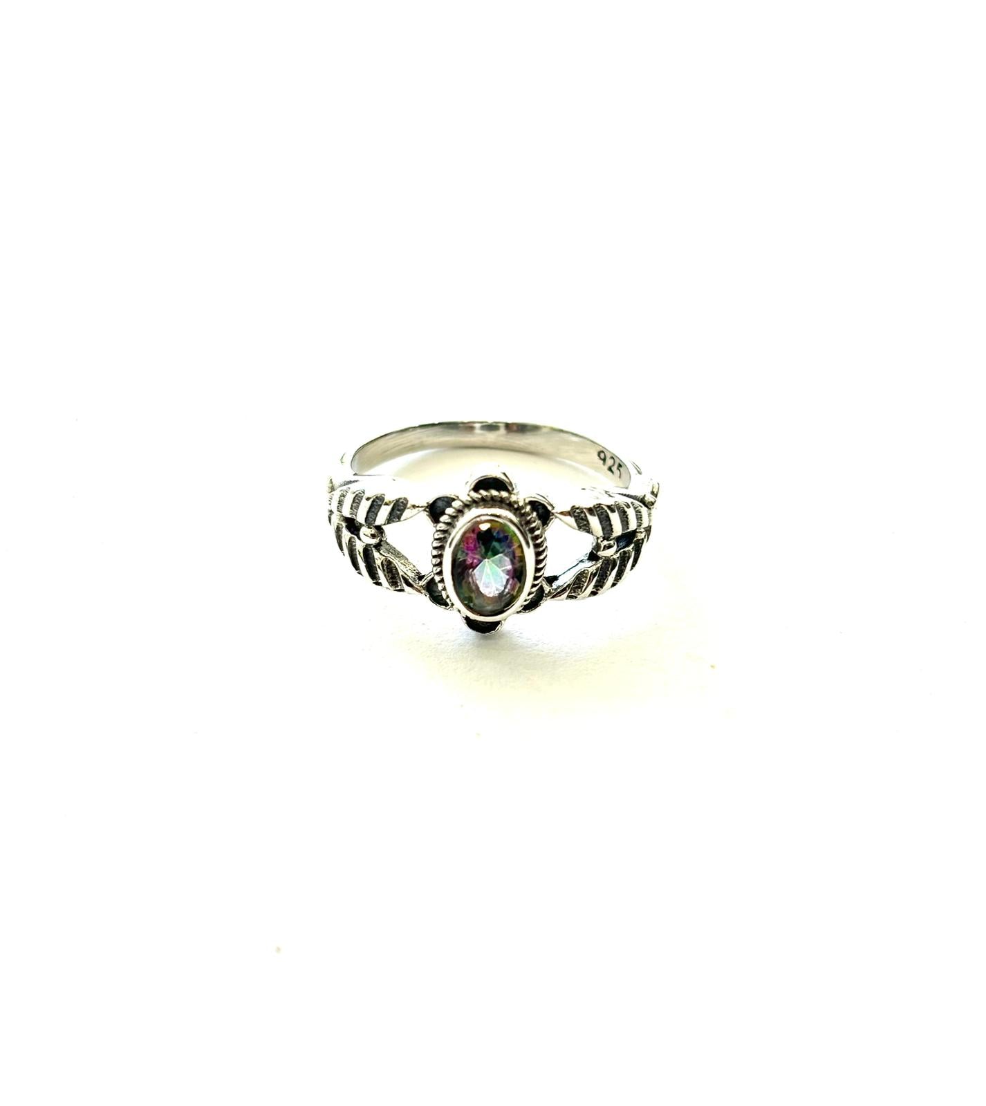 ANELLO MYSTIC TOPAZ ARGENTO 925