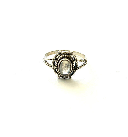 ANELLO PIETRA DI LUNA ARGENTO 925 - Esaurito