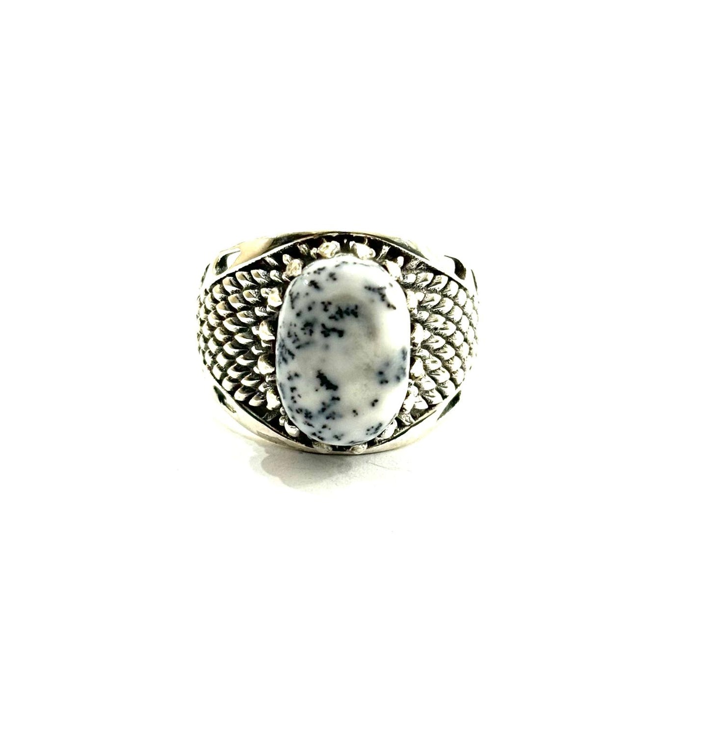 ANELLO DENDRITIC OPAL ARGENTO 925