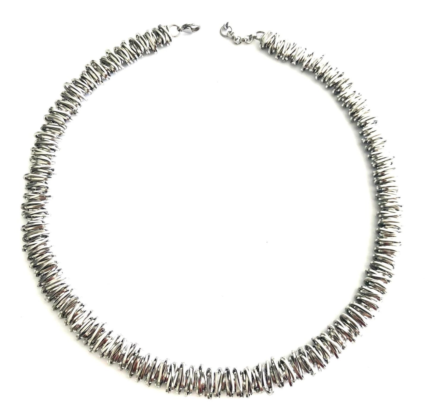 COLLANA CHAINofFOOLS OVALE PIATTA ALTERNATA 1cm ACCIAIO