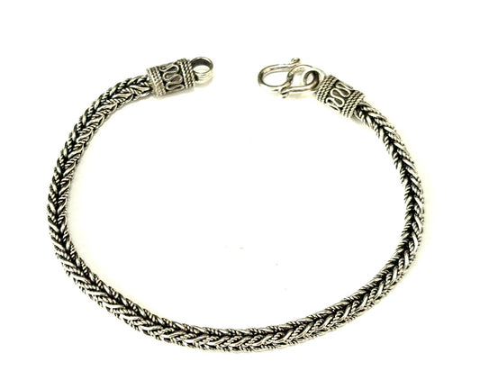 BRACCIALE SNAKE SQUADRATO ARGENTO 925