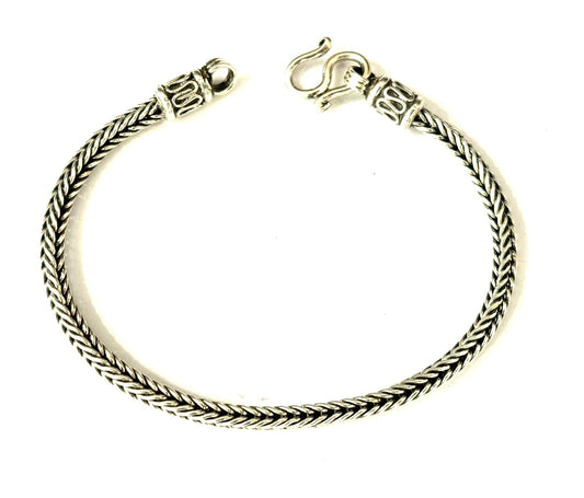 BRACCIALE SNAKE SQUADRATO ARGENTO 925