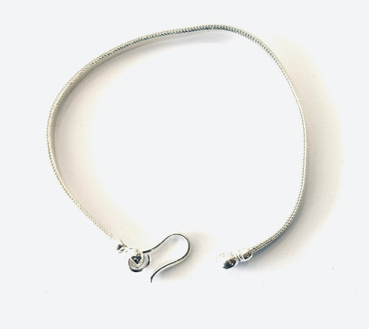 BRACCIALE SNAKE PIATTO INDIANO 4MM - ARGENTO 925