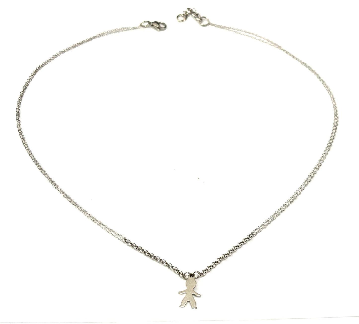 COLLANA BIMBO e/o BIMBA - ACCIAIO