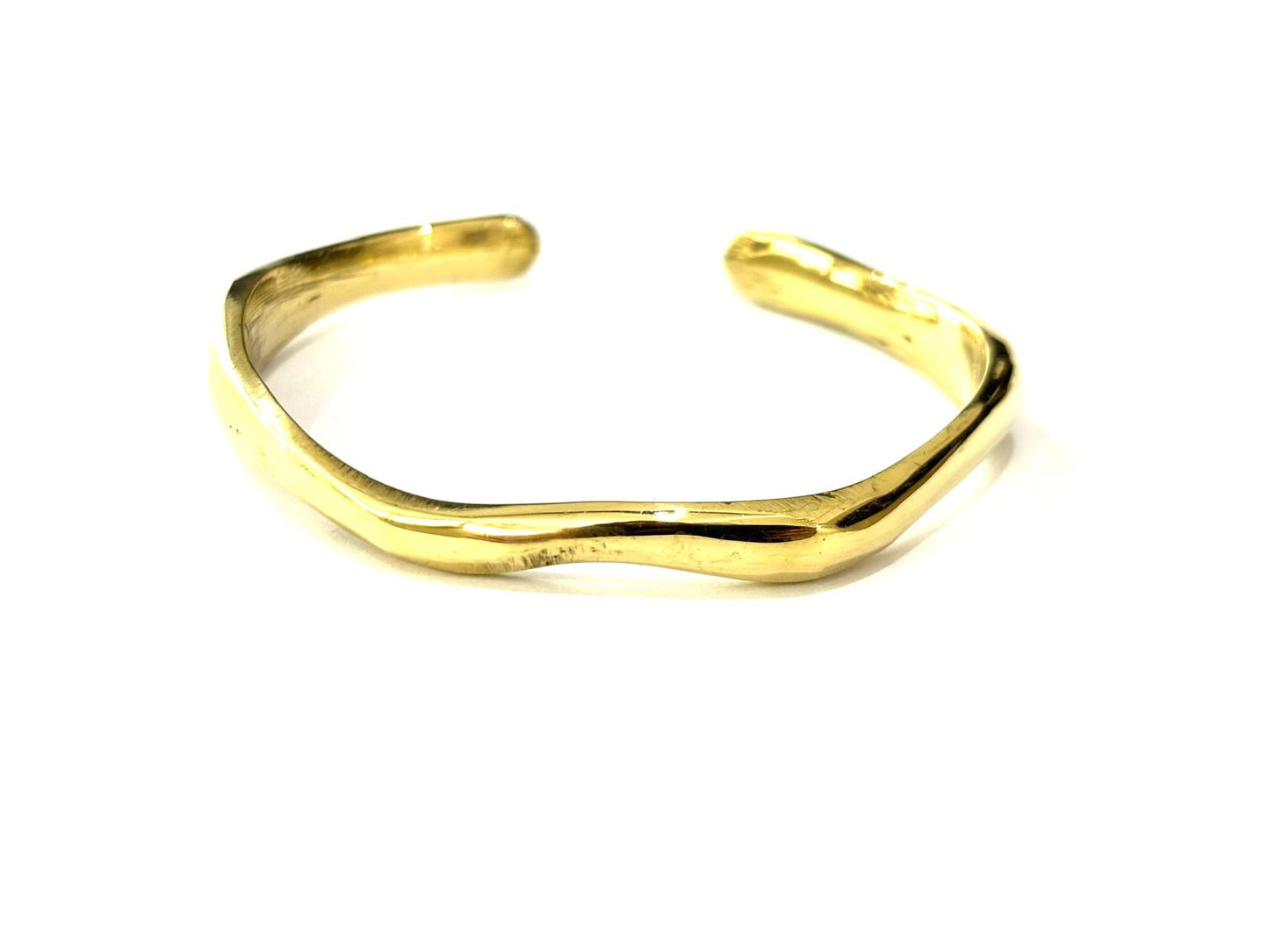 BRACCIALE OTTONE RIGIDO - ONDULATO