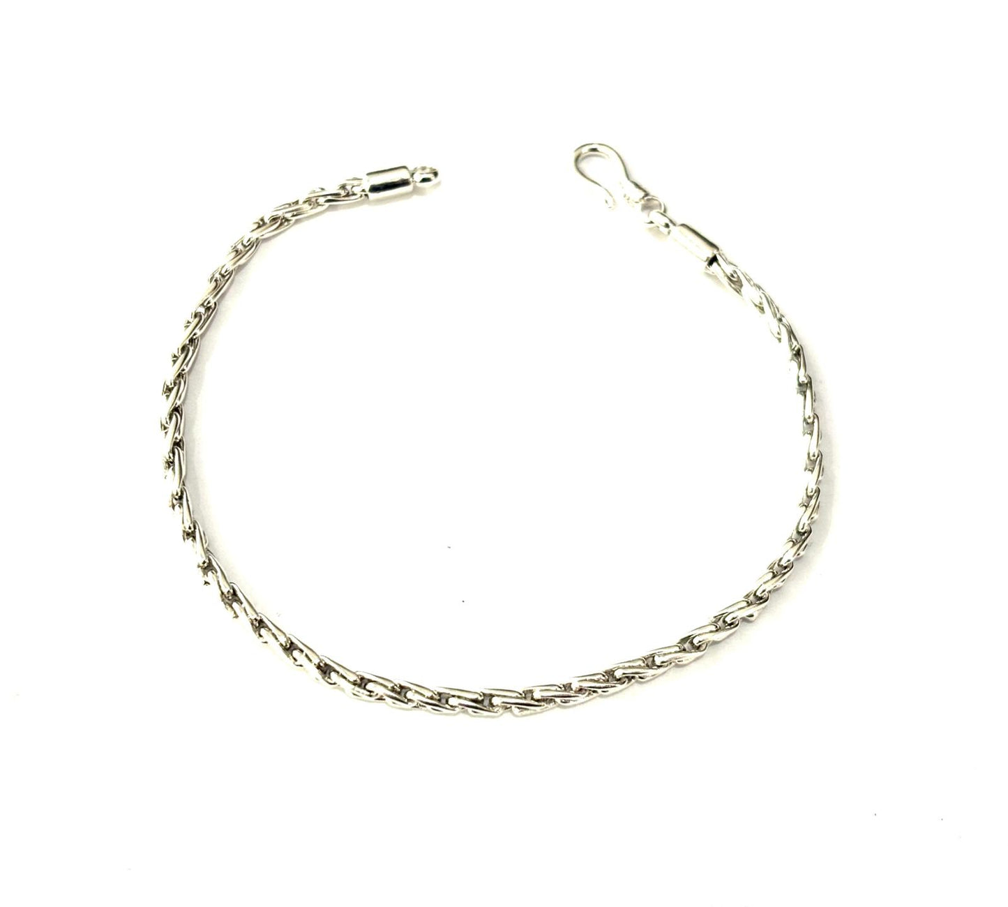 BRACCIALE SNAKE GROUMETTE INTRECCIATA - ARGENTO 925