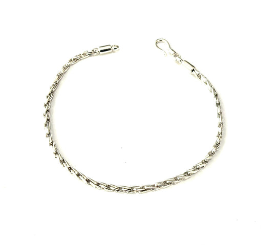 BRACCIALE SNAKE GROUMETTE INTRECCIATA - ARGENTO 925