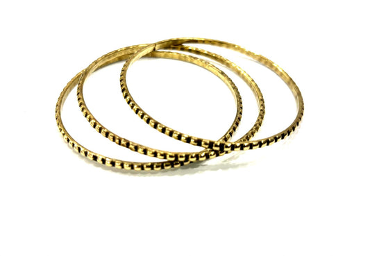 SET BRACCIALI OTTONE - BANGLE