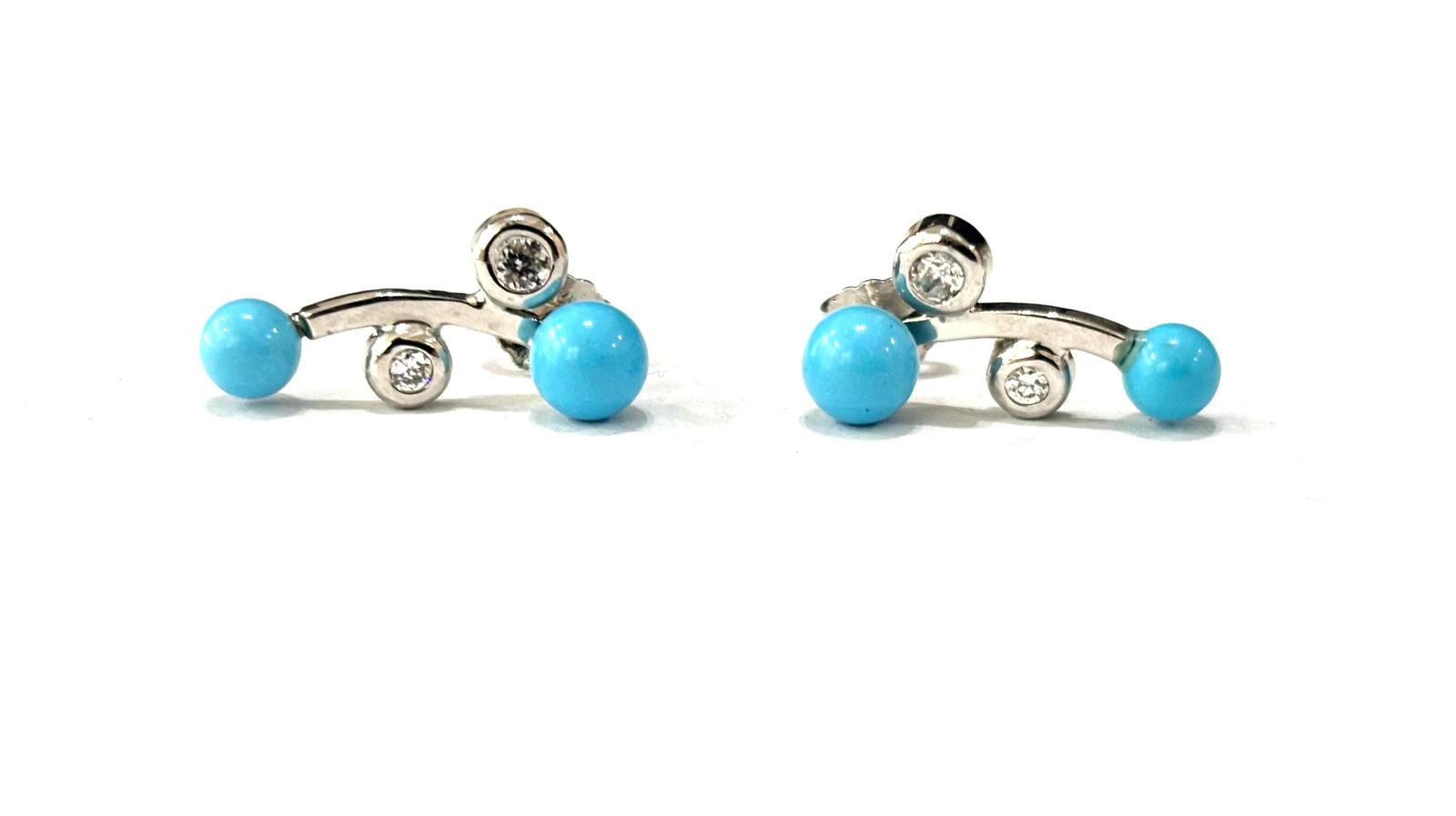 Argento 925 Set Di 5 Orecchini A Perno In Argento Sterling 925 Con Zirconi - Per Tutti I Giorni Orecchini Stud Argento 925 Set 5 Pezzi - Foto 2