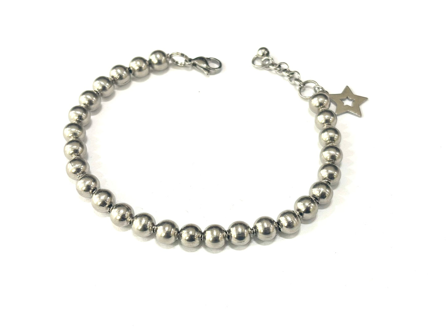 BRACCIALE SFERE ACCIAIO - STELLA ACCIAIO