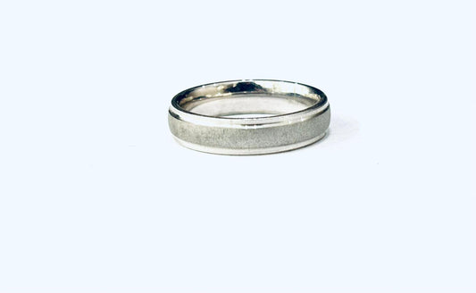 ANELLO FEDINA PIATTA ARGENTO RODIATO - SATINATO 925
