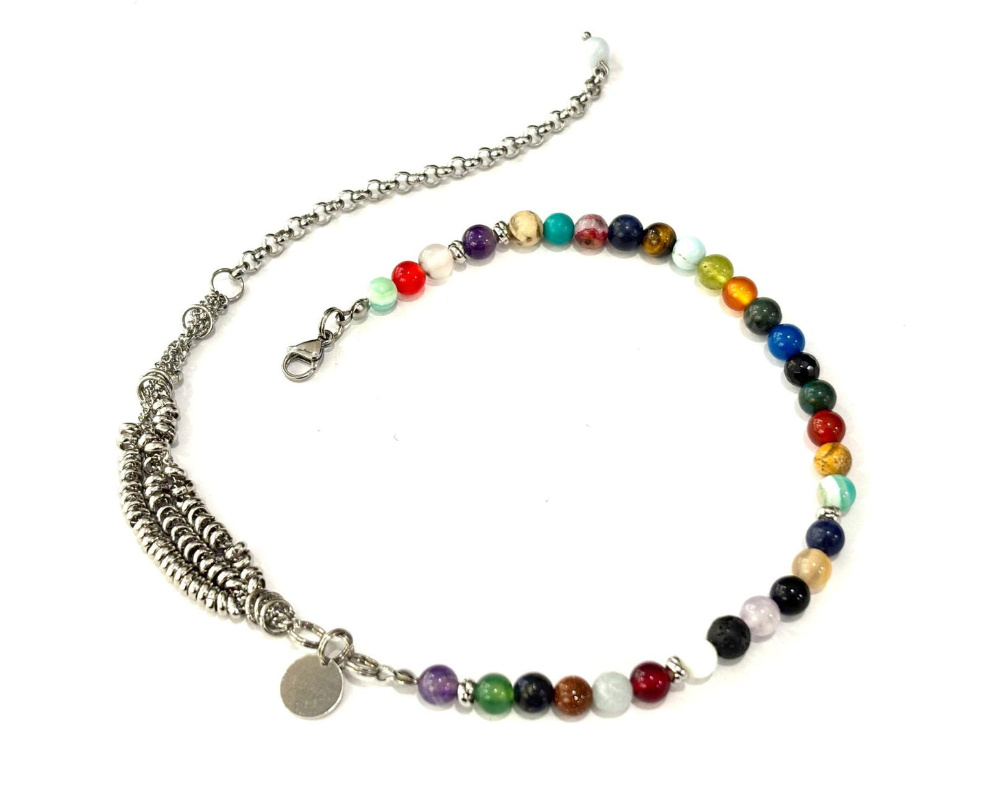 BRACCIALE DOPPIO GIRO SUTŌNCHĒN - IN the WORLD 6mm - ACCIAIO