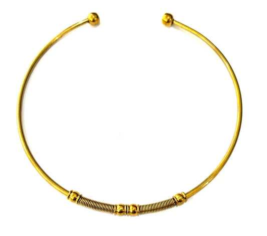 COLLANA RIGIDA OTTONE - ELEMENTI DECORATIVI