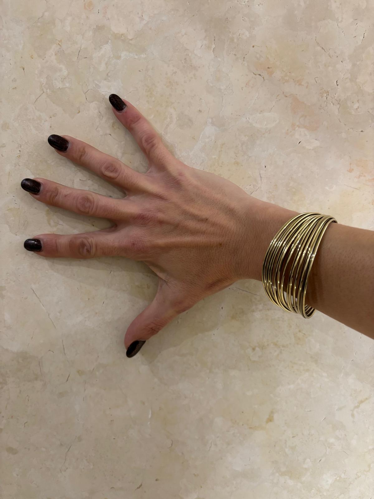 BRACCIALE RIGIDO OTTONE - MULTIFILO