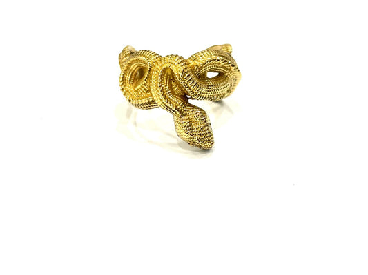 ANELLO OTTONE - SERPENTE AVVOLGENTE