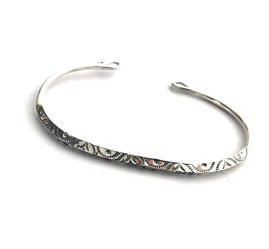 BRACCIALE RIGIDO INCISO ARGENTO 925